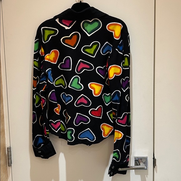 Multicolor Heart Patterned Shirt - Picture 2 of 2